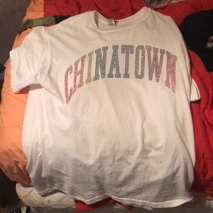 Rhyme stone and Chinatown market t shirt
